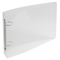 Classeur pour fiches bristol 100x150 2 anneaux 25mm polypropylène Crystal colours
