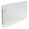 Classeur pour fiches bristol 100x150 2 anneaux 25mm polypropylène Crystal colours