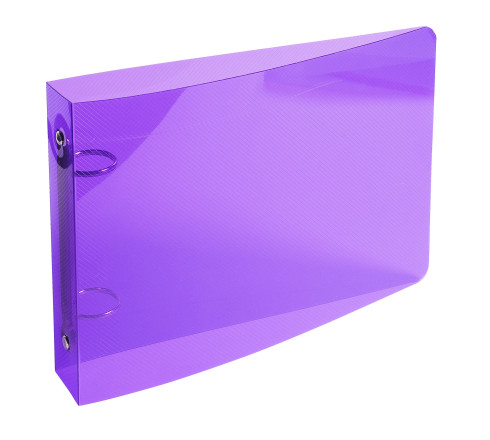 Classeur pour fiches bristol 100x150 2 anneaux 25mm polypropylène Crystal colours