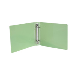 Classeur pour fiches bristol 100x150 2 anneaux 25mm polypropylène Crystal colours