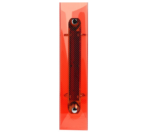 Classeur pour fiches bristol 100x150 2 anneaux 25mm polypropylène Crystal colours