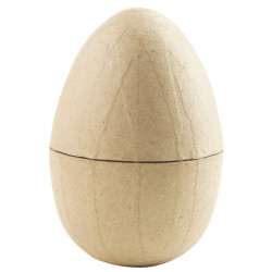 Lot de 5 boites œufs de Pâques en carton brun