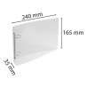 Classeur pour fiches bristol 125x200 2 anneaux 25mm polypropylène Crystal colours
