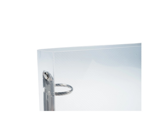 Classeur pour fiches bristol 125x200 2 anneaux 25mm polypropylène Crystal colours