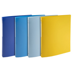 Classeur 4 anneaux 15mm polypropylène recyclé BeeBlue - A4