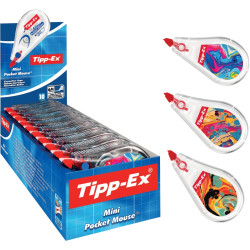 Boîte de 10 correcteurs Mini Pocket Mouse décors assortis