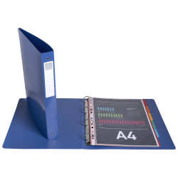 Classeur 4 anneaux 30mm polypropylène recyclé BeeBlue - A4 Maxi