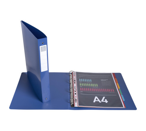 Classeur 4 anneaux 30mm polypropylène recyclé BeeBlue - A4 Maxi