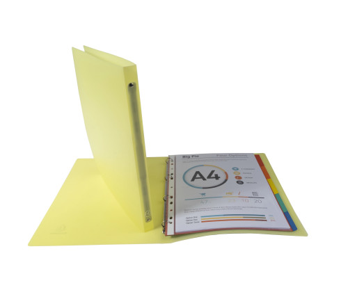 Classeur 4 anneaux 15 mm polypropylène Chromaline Pastel - A4