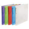 Classeur 4 anneaux 15 mm polypropylène Crystal colours - A4