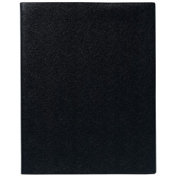 Agenda semainier plastique 21x27cm noir