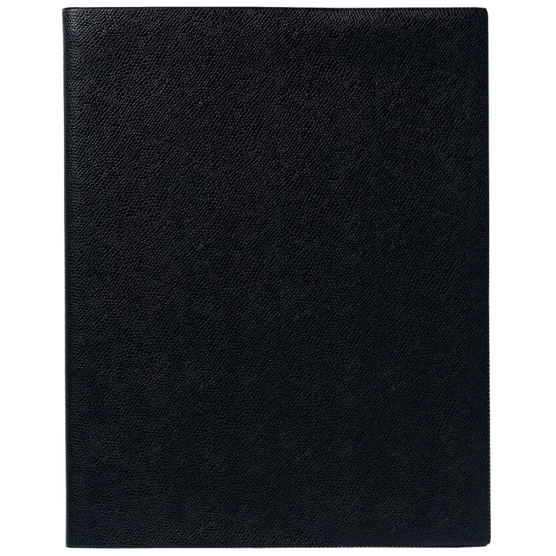 Agenda semainier plastique 21x27cm noir
