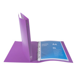 Classeur 4 anneaux 15mm polypropylène OPAK - A4