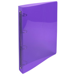 Classeur 4 anneaux 30 mm polypropylène Crystal - A4 maxi