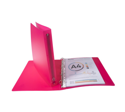 Classeur 4 anneaux 30 mm polypropylène Chromaline (avec étiquette de dos) - A4 maxi