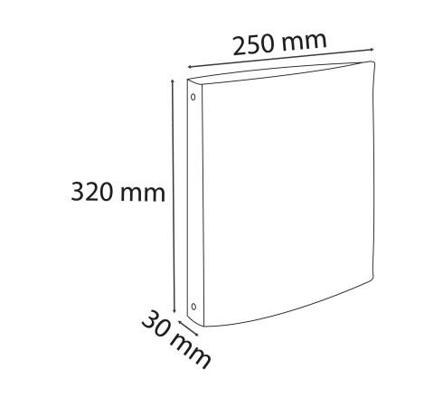 Classeur 4 anneaux 20mm polypropylène OPAK - A4