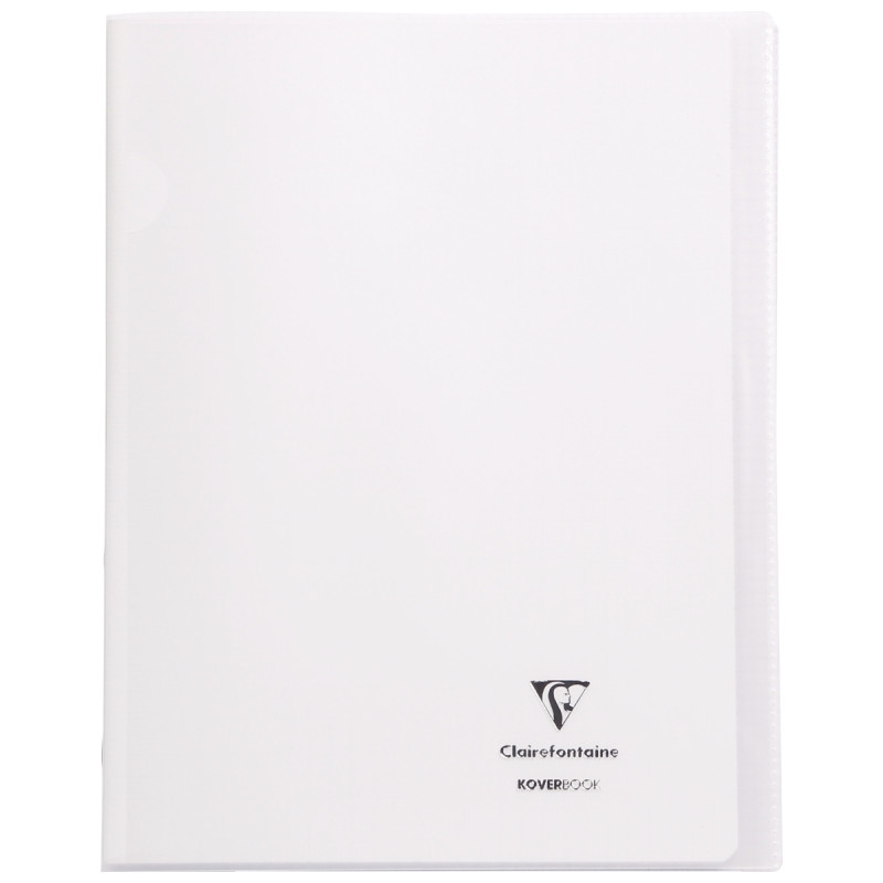 Piqûre 96 pages KOVERBOOK, format 24x32 cm, seyès 90g, couverture poly
