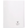Piqûre 96 pages KOVERBOOK, format 24x32 cm, seyès 90g, couverture poly