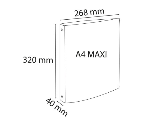 Classeur 4 anneaux 30mm polypropylène Forever Young - A4 Maxi