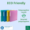 Classeur 4 anneaux 30mm polypropylène Forever Young - A4 Maxi
