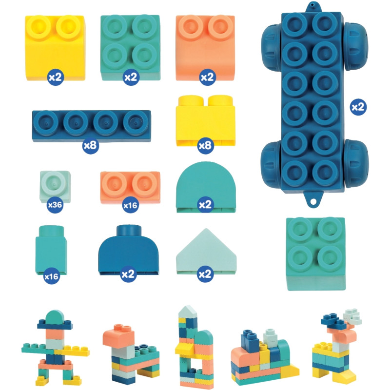 Jeu de construction BRIQUI, 100 pièces