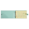 Classeur pour fiches bristol A5 et 125x200 2 anneaux 30mm polypropylène Chromaline Pastel