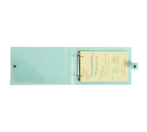 Classeur pour fiches bristol A5 et 125x200 2 anneaux 30mm polypropylène Chromaline Pastel