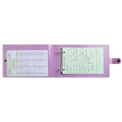 Classeur pour fiches bristol 2 anneaux 30mm PP recyclé Ellipse
