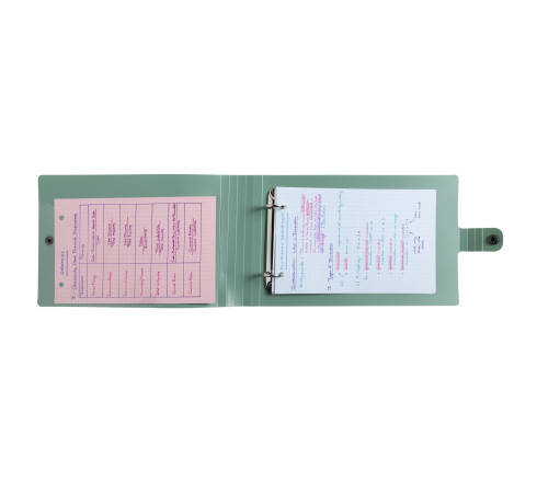 Classeur pour fiches bristol 2 anneaux 30mm PP recyclé Ellipse
