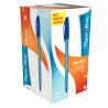 Boîte de 50 stylos Inkjoy 100 pointe fine bleu