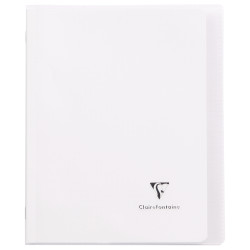 Piqûre 96 pages KOVERBOOK, format 17x22 cm, seyès 90g, couverture poly