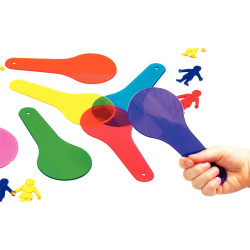 Sachet de 6 palettes 15cm couleurs assorties