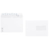 Boite de 500 enveloppes blanches 162x229mm 90g bande silliconnée fenêt