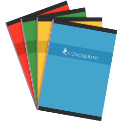 Cahier broché 192 pages CONQUERANT, format A4, quadrillé 5x5, papier 7