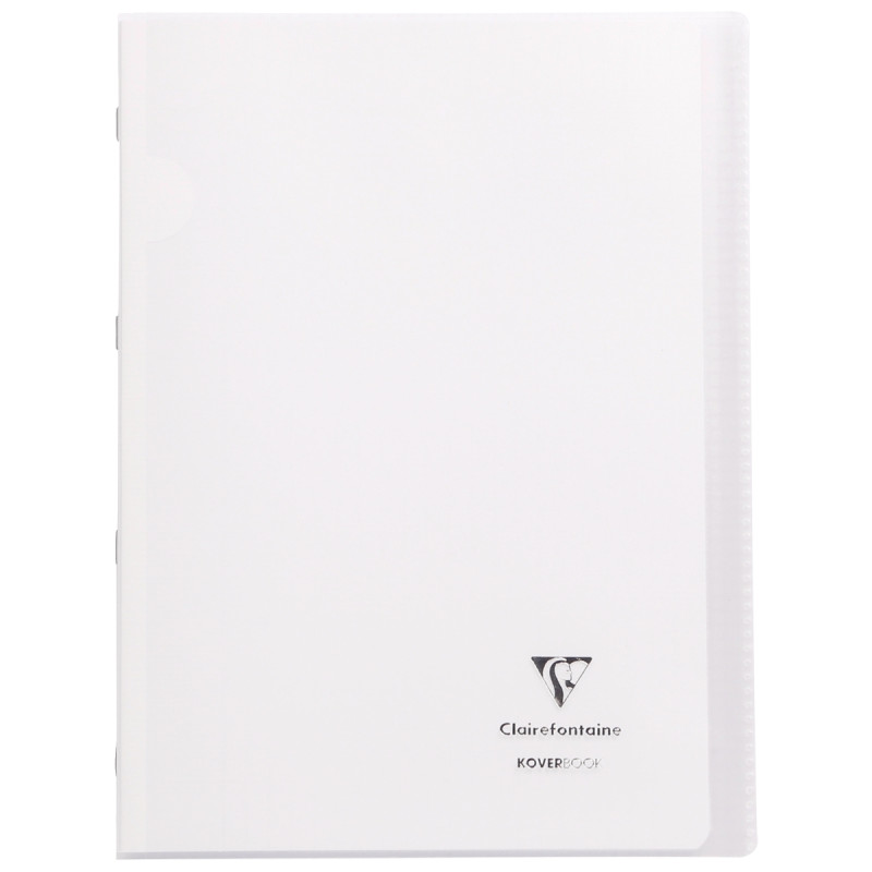 Piqûre 96 pages KOVERBOOK, format A4, seyès 90g, couverture polypropyl