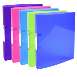 Classeur 2 anneaux 30mm IDERAMA PP polypropylène 7/10e - A4 maxi