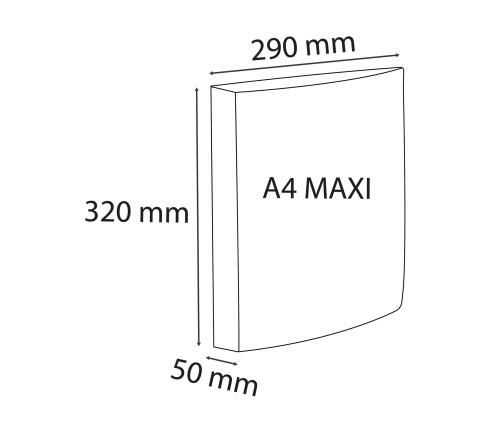 Classeur 2 anneaux 30mm IDERAMA PP en polypropylène rigide - A4