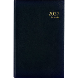 Agenda carré euro et centimes 2 jours par pages noir