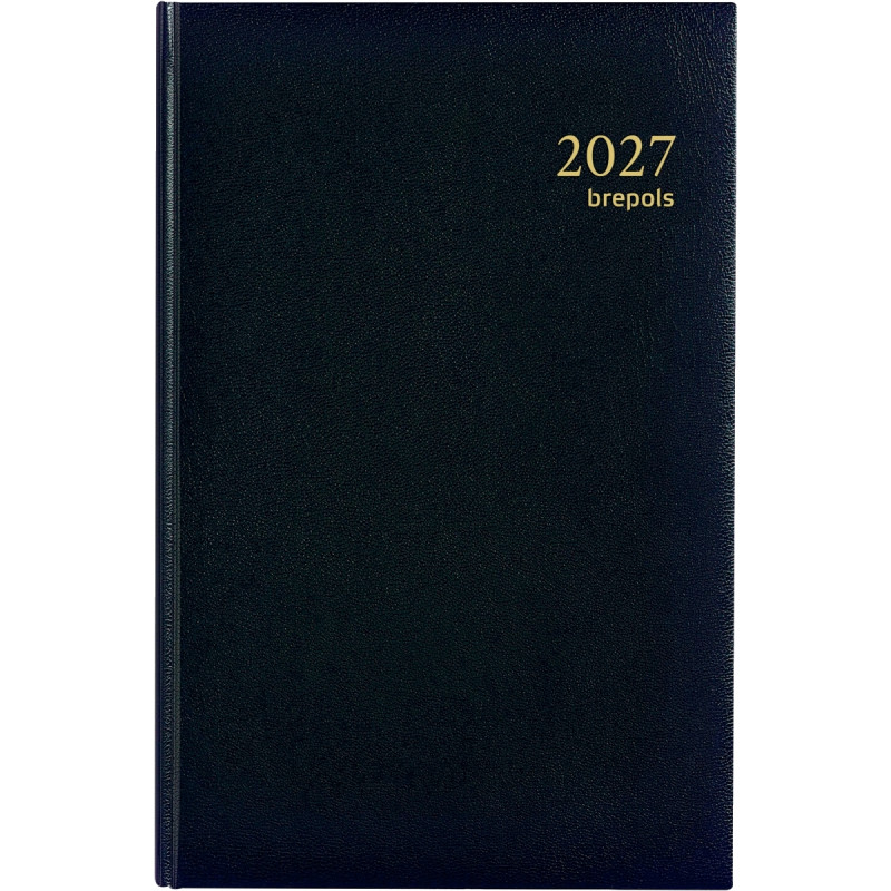 Agenda carré euro et centimes 2 jours par pages noir