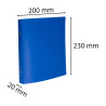 Classeur pour format écolier 17x22 2 anneaux 15mm polypropylène Opak - 230x200.
