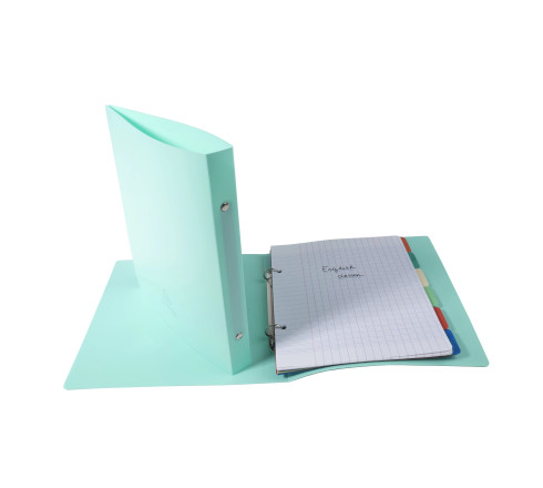 Classeur pour format écolier 17x22 2 anneaux 15mm polypropylène Opak - 230x200.