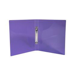 Classeur pour format écolier 17x22 2 anneaux 15mm Crystal colours - 230x200