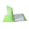 Classeur pour format écolier 17x22 2 anneaux 15mm Crystal colours - 230x200