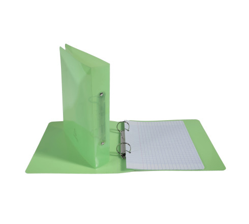 Classeur pour format écolier 17x22 2 anneaux 30mm Crystal colours - 230x200