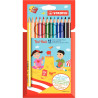 Lot de 12 étuis de 12 crayons de couleurs Trio dont 1 gratuit