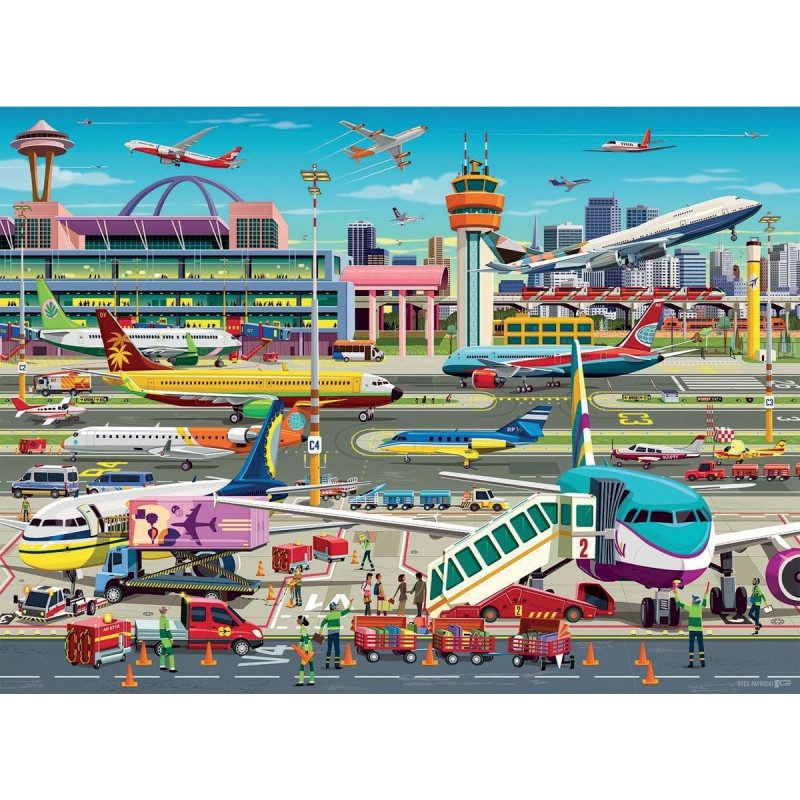 Puzzle XXL 150 pièces, à l'aéroport