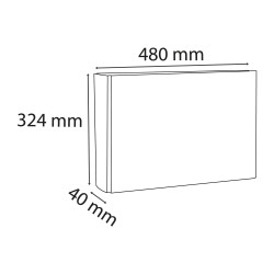 Classeur rembordé PVC dos rond 4 anneaux 30mm - A3 horizontal