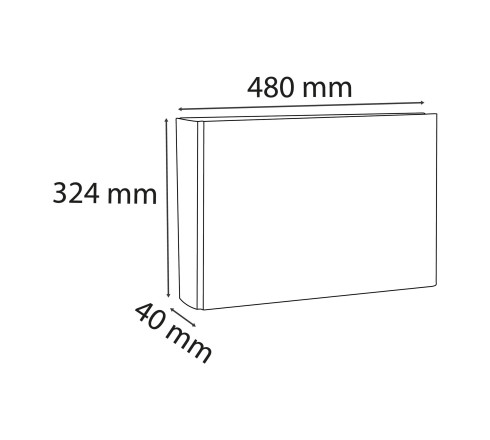 Classeur rembordé PVC dos rond 4 anneaux 30mm - A3 horizontal