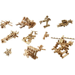 Les Constructibles, 195 pièces en bois