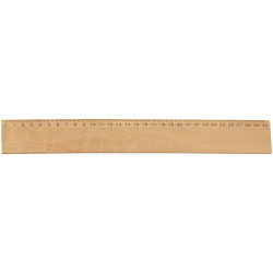 Règle plate de 30 centimètres, largeur de 4 centimètres en bois